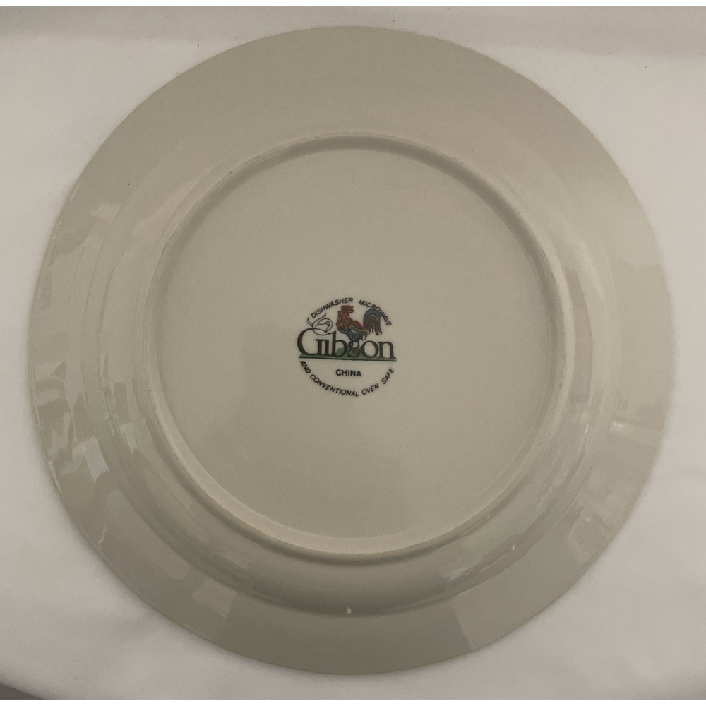 Vintage Gibson Royal Rooster Hand Painted Dinner Plate 10.5" Discontinued - Picture 4 of 5